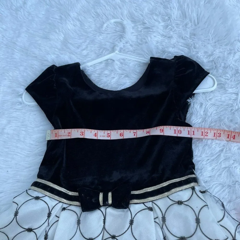 Girls Jona Michelle Black and White Formal Dress Size 8